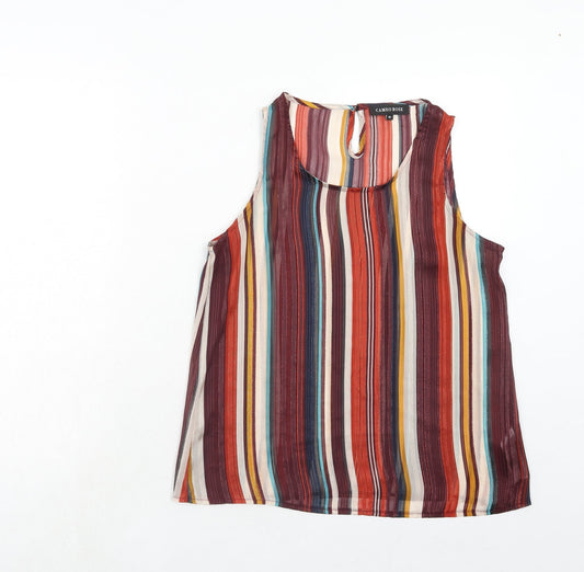 Womens UK Size 10 New Look Multicoloured Basic Tank