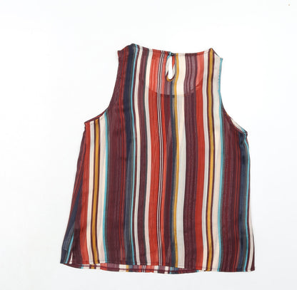 Womens UK Size 10 New Look Multicoloured Basic Tank
