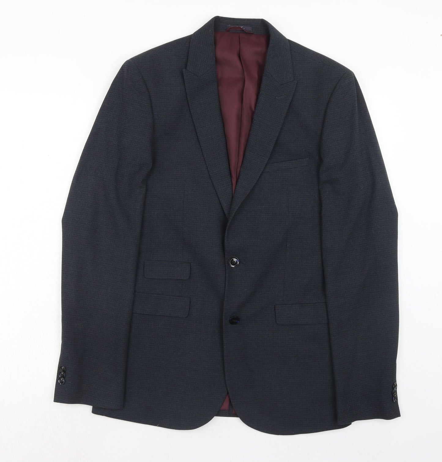 Mens UK Size 38 Marks and Spencer Regular Blue Suit Jacket
