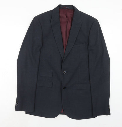 Mens UK Size 38 Marks and Spencer Regular Blue Suit Jacket