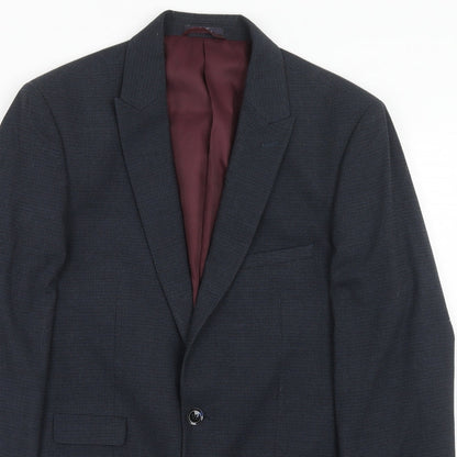 Mens UK Size 38 Marks and Spencer Regular Blue Suit Jacket