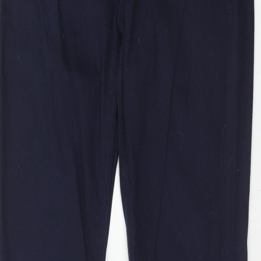 Mango Womens Blue Cotton Skinny Jeans Size 10 Regular Zip