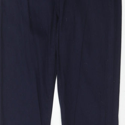 Mango Womens Blue Cotton Skinny Jeans Size 10 Regular Zip