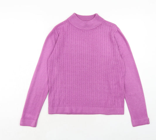 Womens UK Size S Bonmarché Purple Pullover Jumper