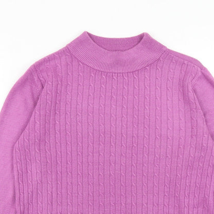 Womens UK Size S Bonmarché Purple Pullover Jumper
