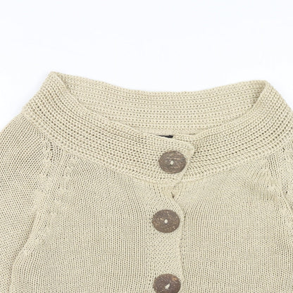 Womens UK Size M Bonmarché Beige Cardigan Jumper