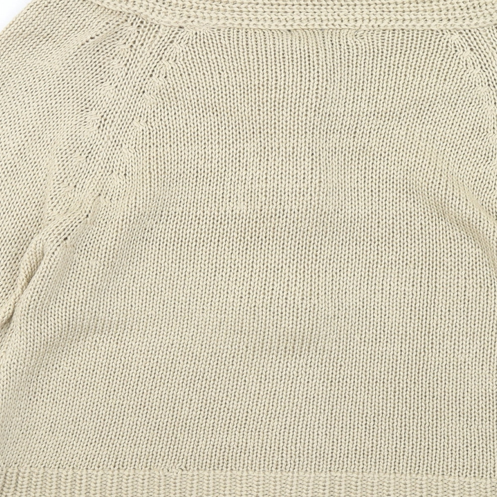 Womens UK Size M Bonmarché Beige Cardigan Jumper