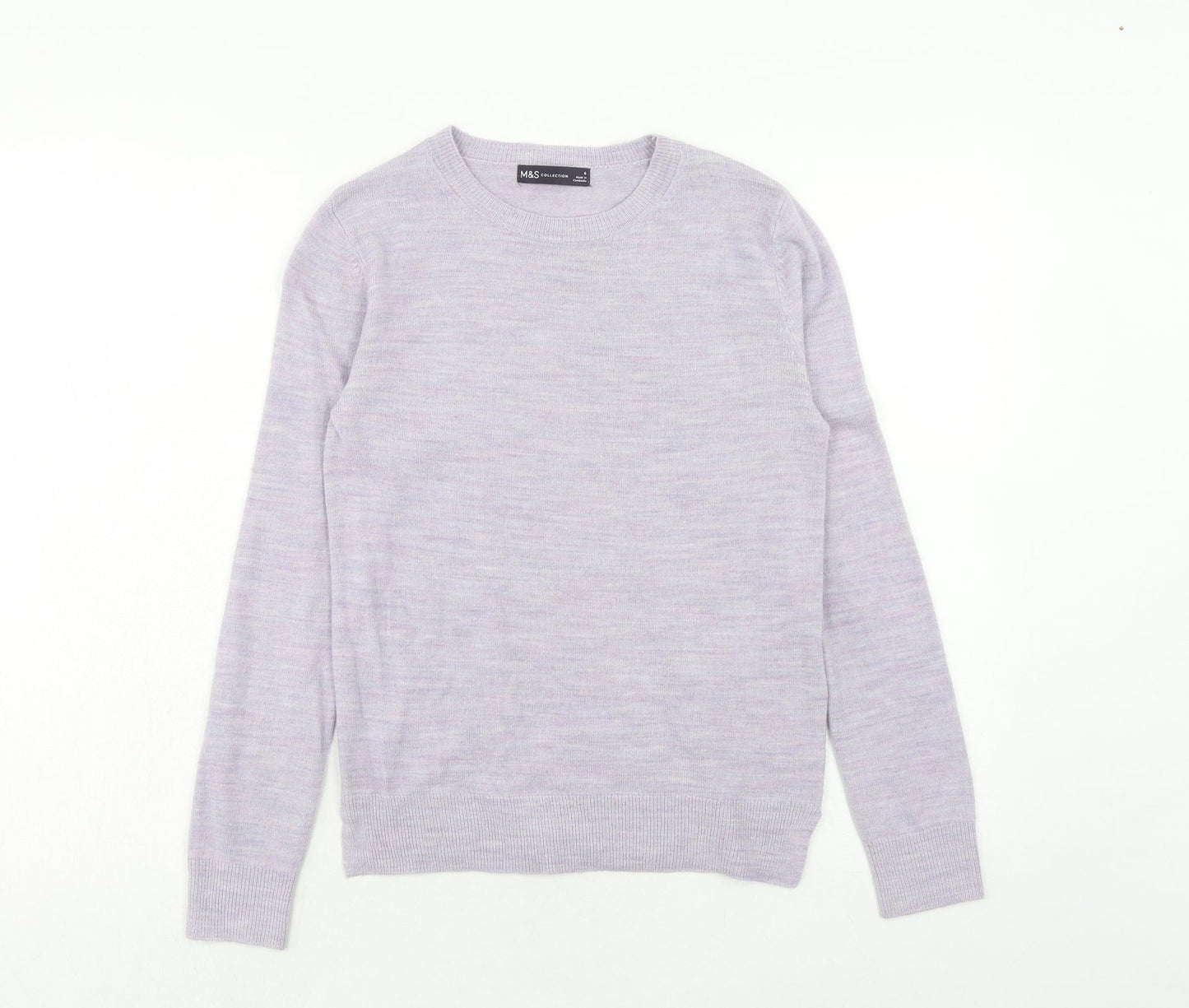 Womens UK Size 6 Marks and Spencer Purple Pullover Jumper