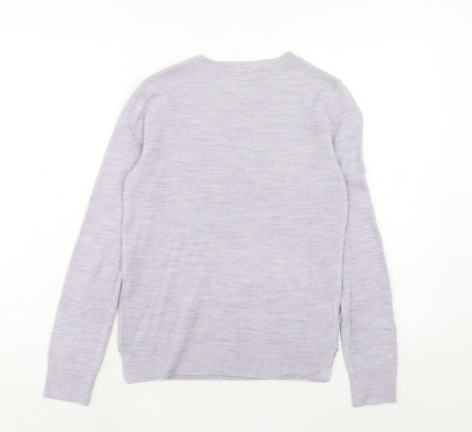Womens UK Size 6 Marks and Spencer Purple Pullover Jumper