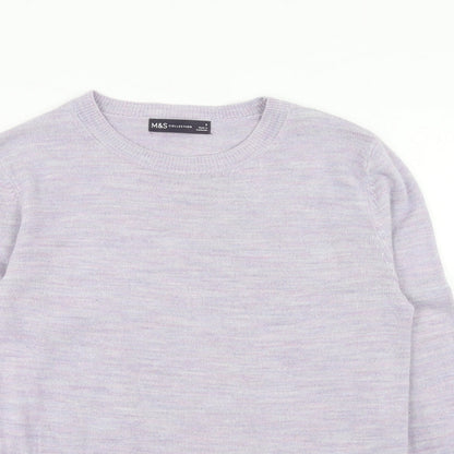 Womens UK Size 6 Marks and Spencer Purple Pullover Jumper