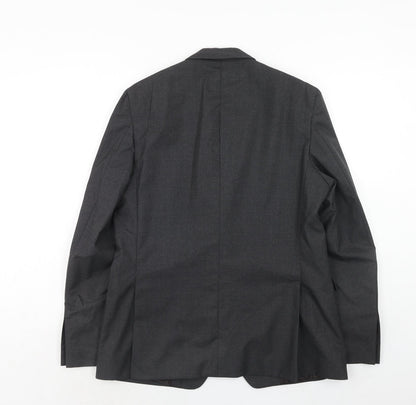 Shoreditch Mens Grey Wool Jacket Suit Jacket Size 42 Regular