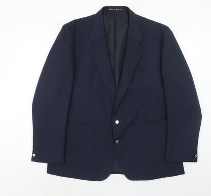 Mens UK Size 44 Greenwoods Regular Blue Suit Jacket