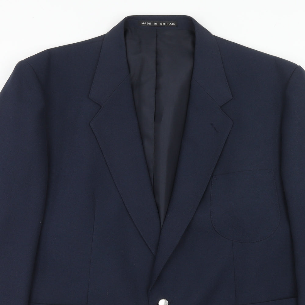 Mens UK Size 44 Greenwoods Regular Blue Suit Jacket