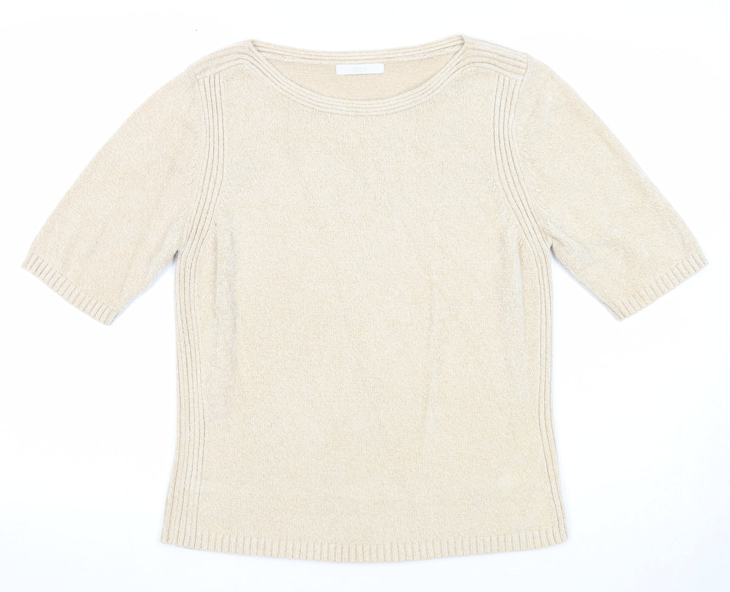 Womens UK Size 12 Marks and Spencer Beige Pullover Jumper