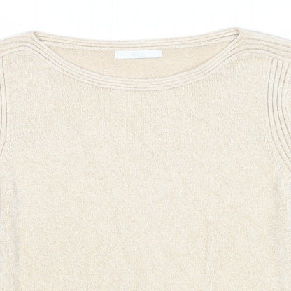 Womens UK Size 12 Marks and Spencer Beige Pullover Jumper