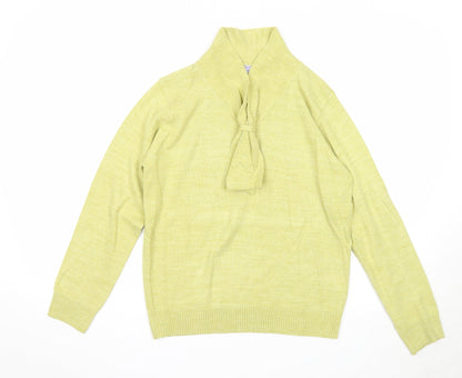 Womens UK Size 10 EWM Green Pullover Jumper