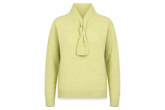 Womens UK Size 10 EWM Green Pullover Jumper