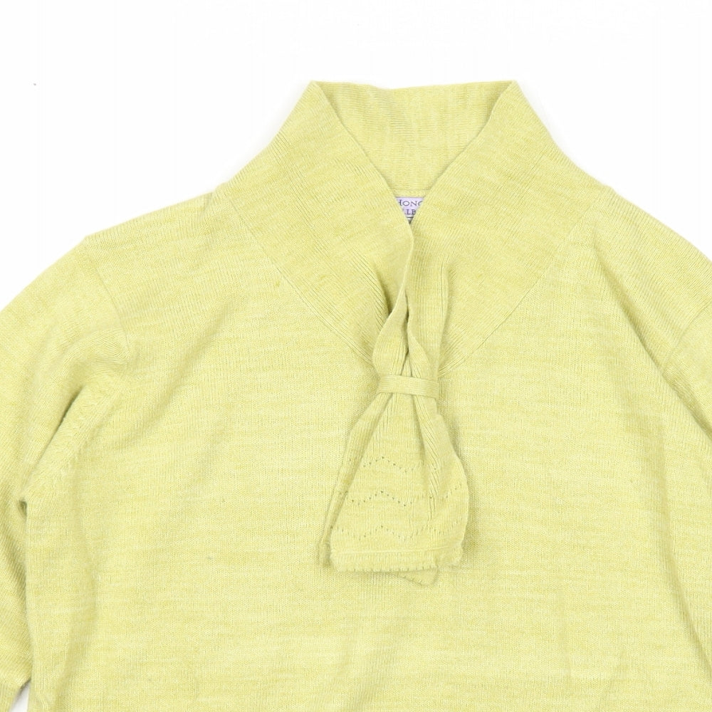 Womens UK Size 10 EWM Green Pullover Jumper