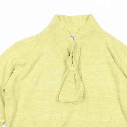 Womens UK Size 10 EWM Green Pullover Jumper