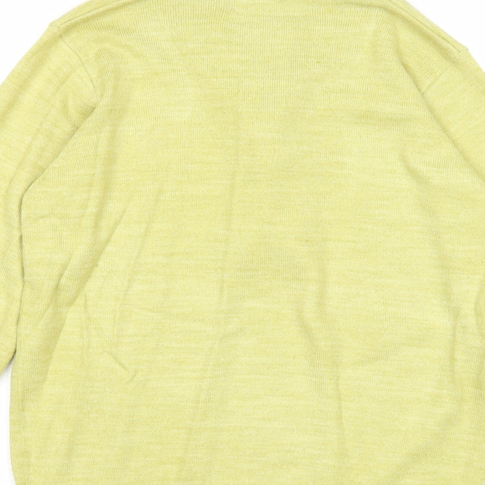 Womens UK Size 10 EWM Green Pullover Jumper