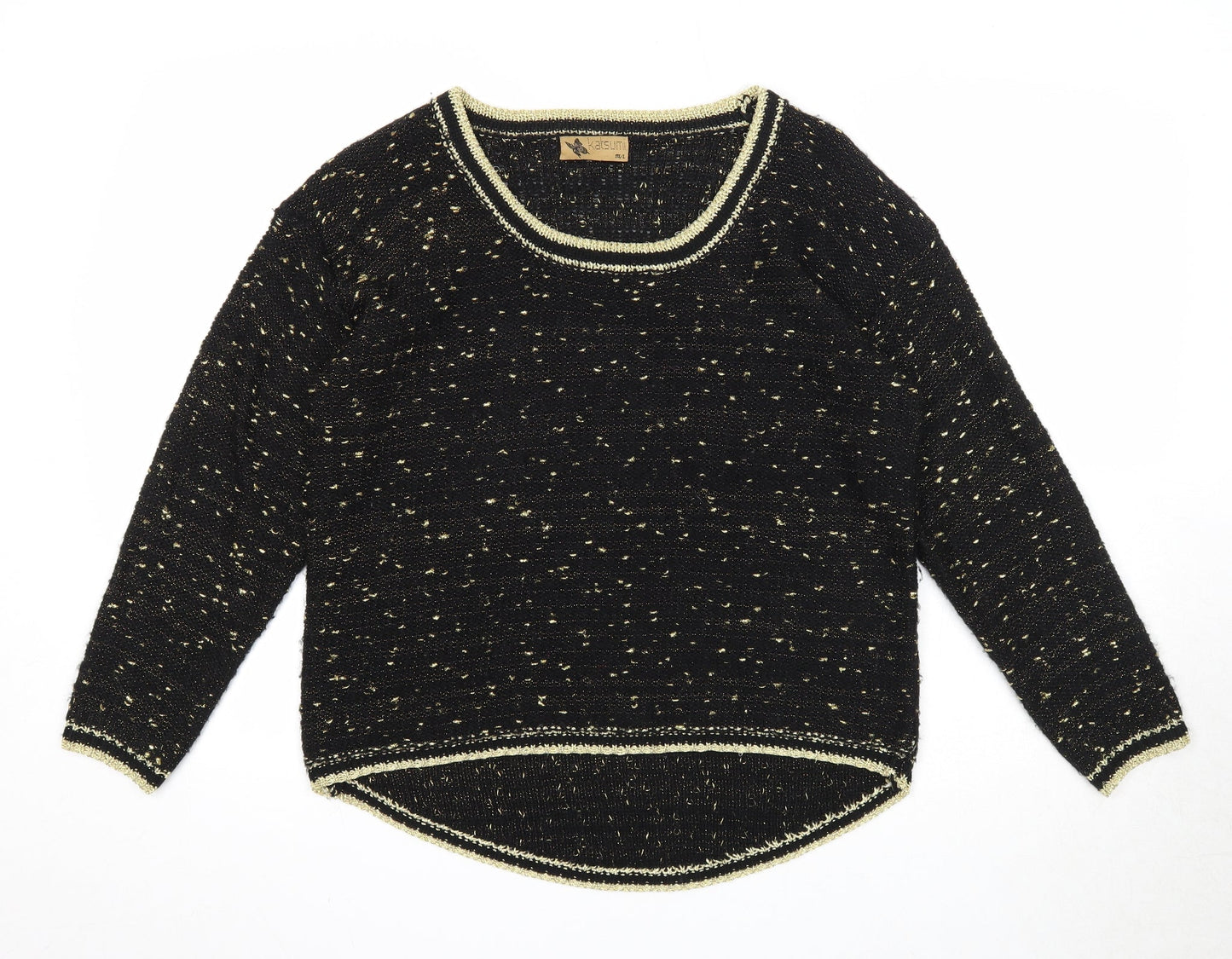 Womens UK Size M Katsumi Black Pullover Jumper