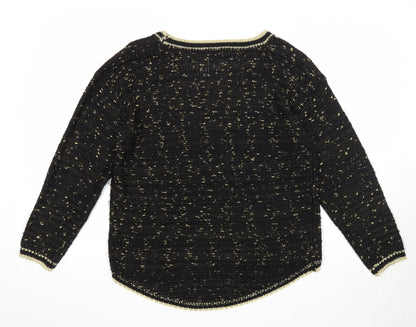Womens UK Size M Katsumi Black Pullover Jumper