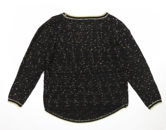 Womens UK Size M Katsumi Black Pullover Jumper