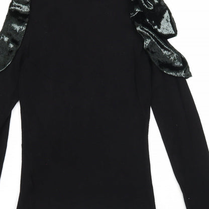 Womens UK Size XS Coast Black Pullover Jumper