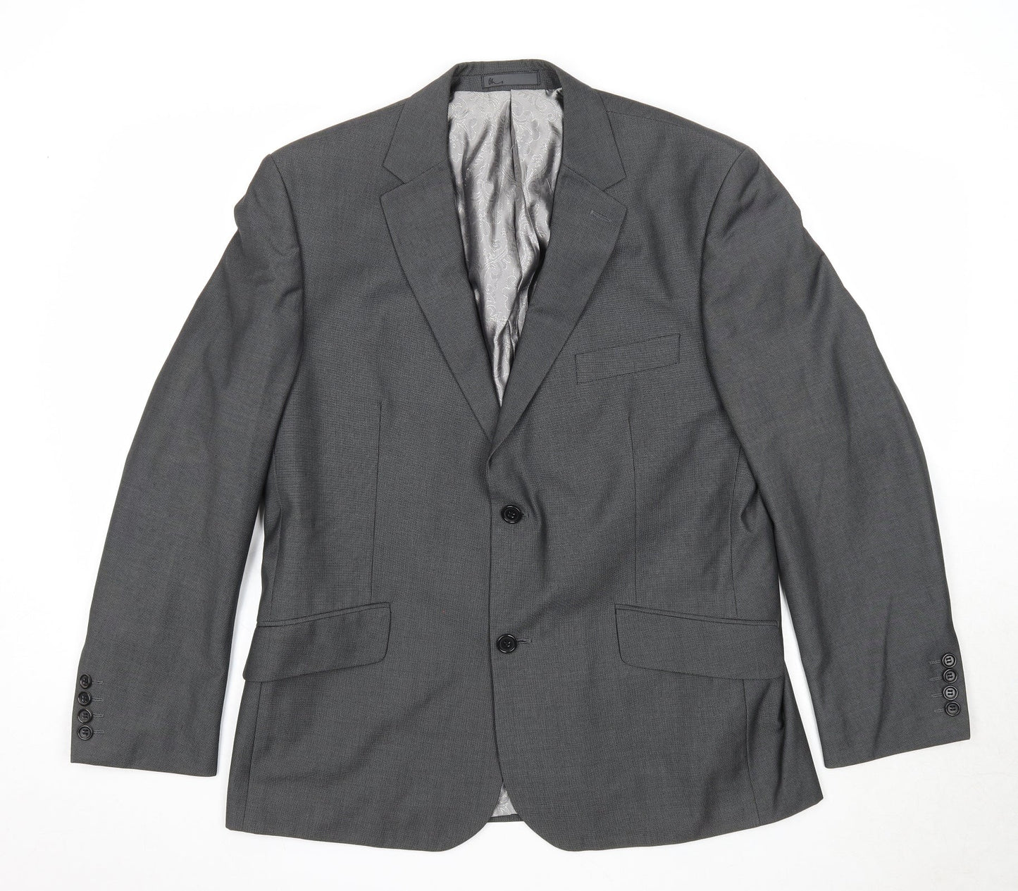 Mens UK Size 42 BHS Regular Grey Suit Jacket