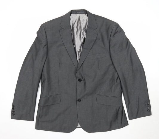Mens UK Size 42 BHS Regular Grey Suit Jacket