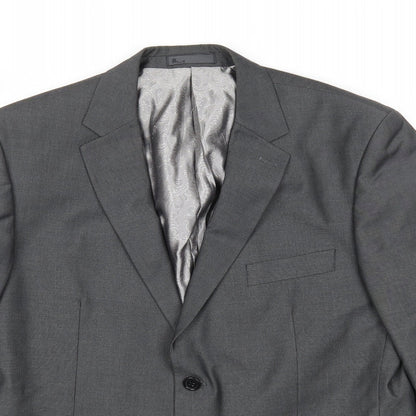 Mens UK Size 42 BHS Regular Grey Suit Jacket