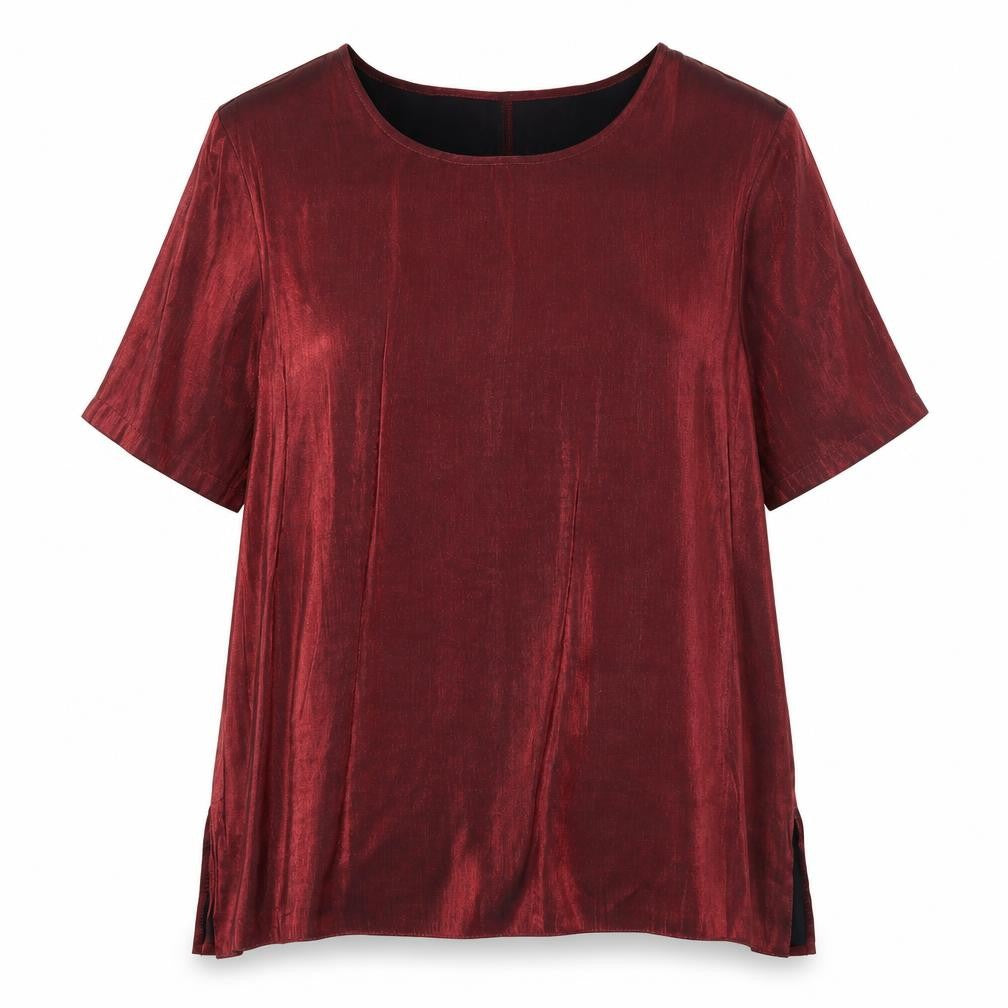Womens UK Size 14 Bonmarché Red Basic Blouse