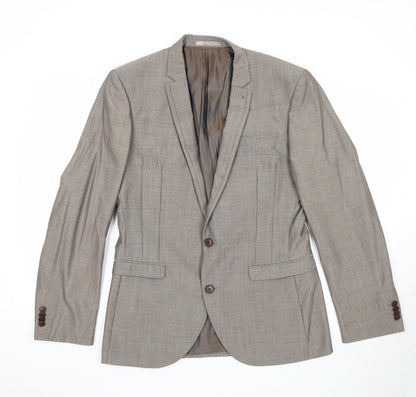 Mens UK Size 40 NEXT Regular Beige Suit Jacket
