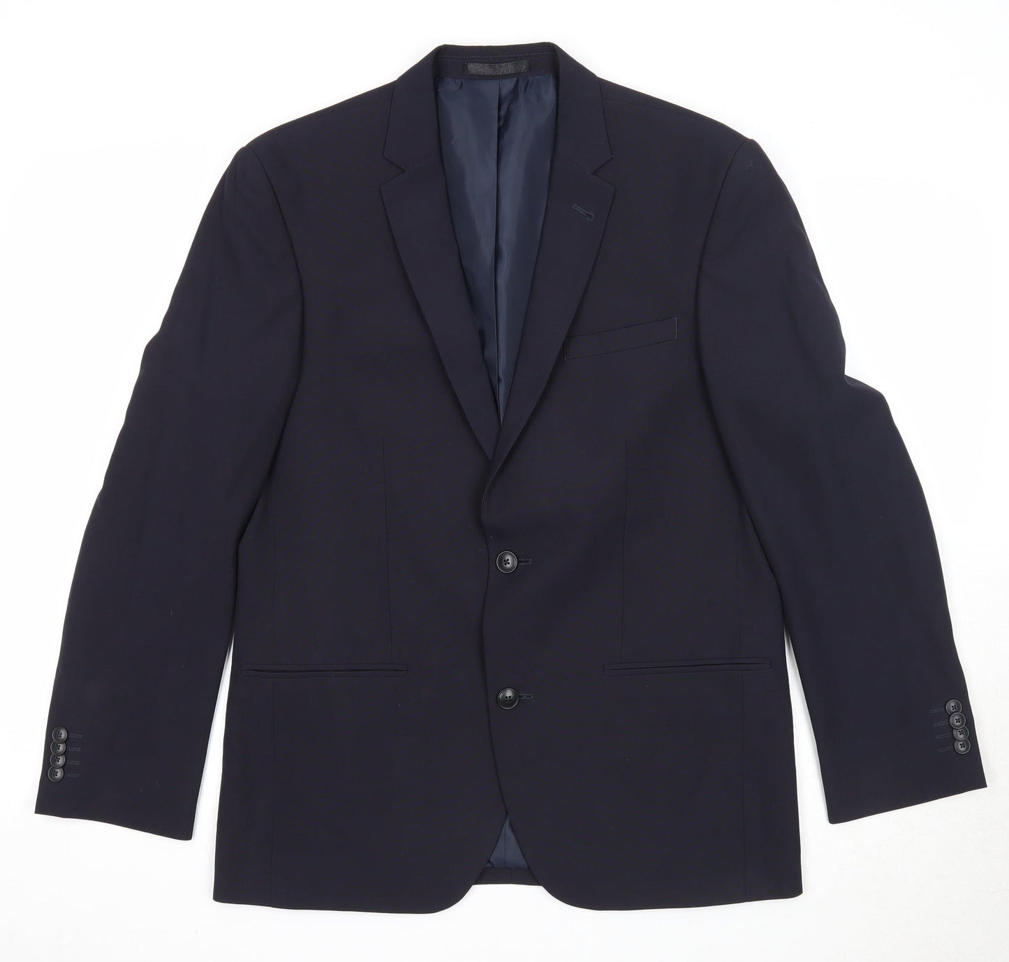 Mens UK Size 40 Greenwoods Regular Blue Suit Jacket