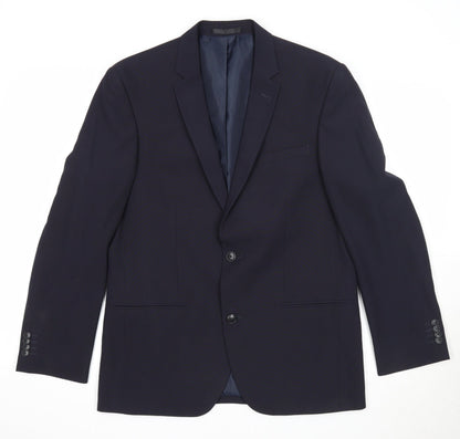 Mens UK Size 40 Greenwoods Regular Blue Suit Jacket