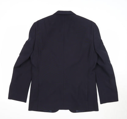 Mens UK Size 40 Greenwoods Regular Blue Suit Jacket
