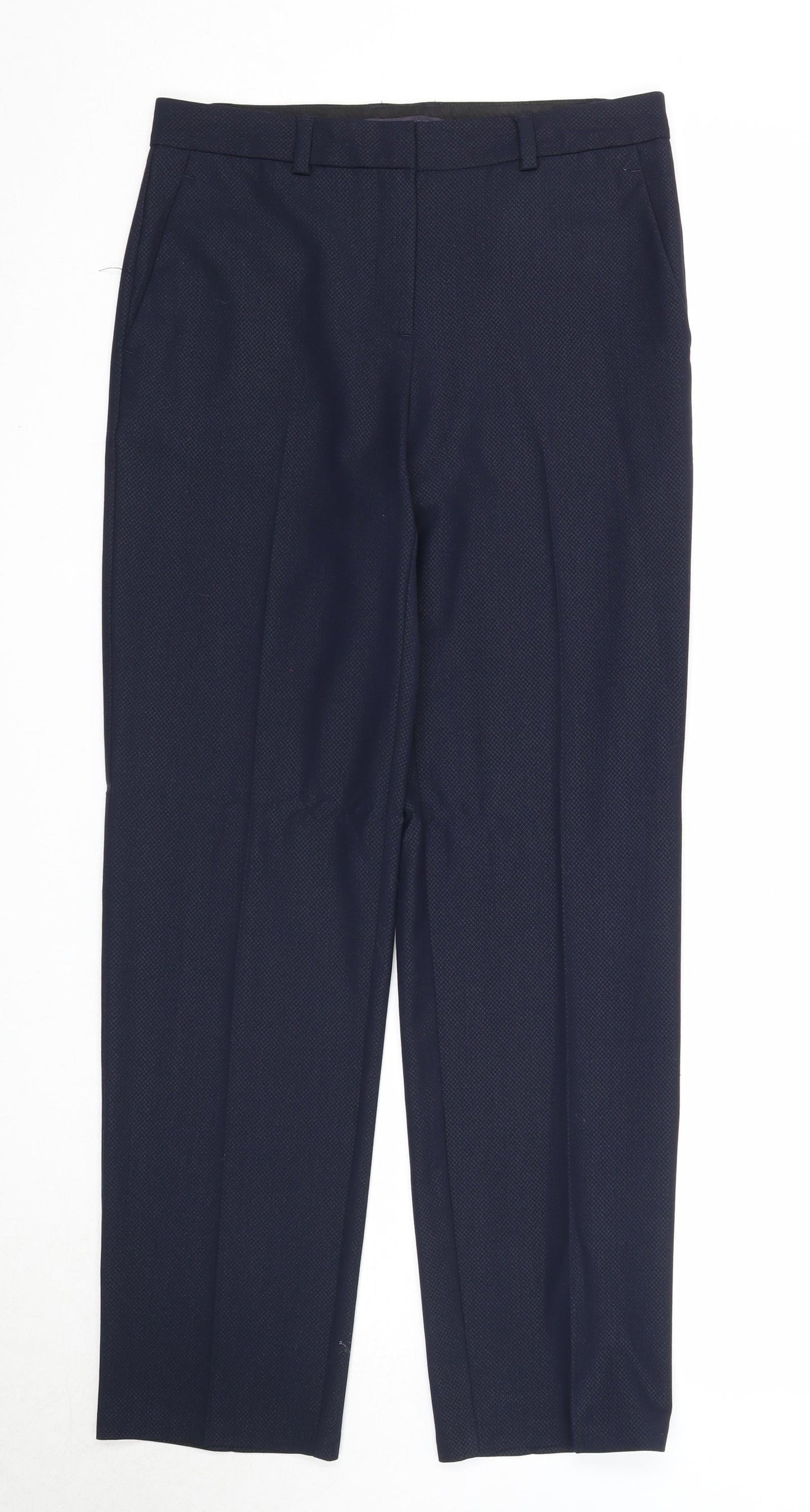 Womens UK Size 10 Marks and Spencer Regular Fit  Blue Trousers