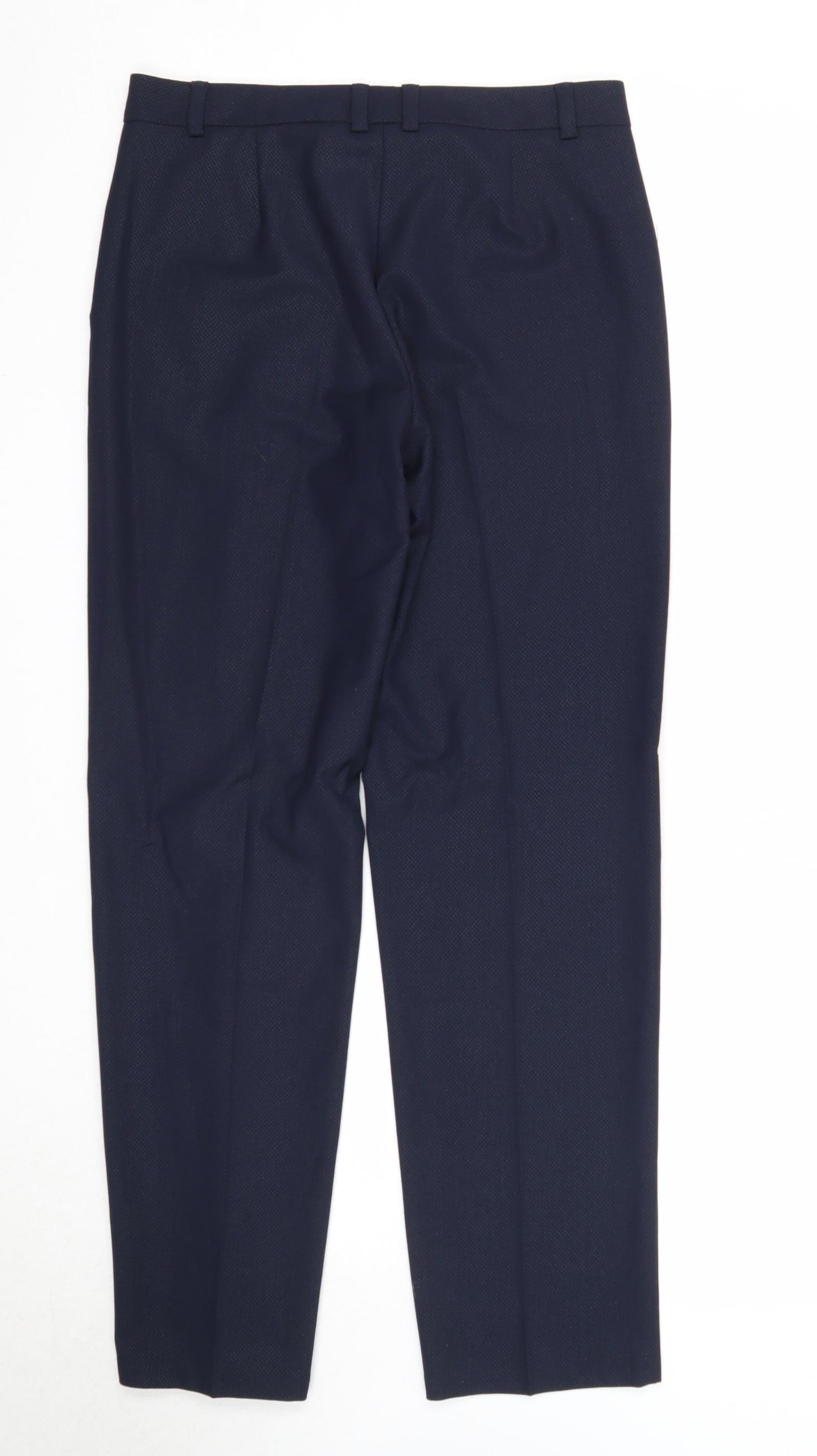 Womens UK Size 10 Marks and Spencer Regular Fit  Blue Trousers