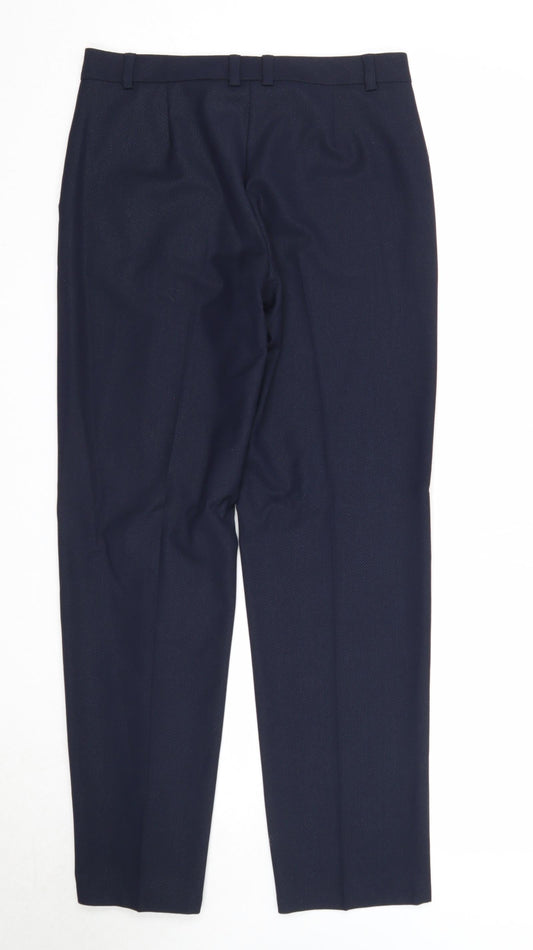 Womens UK Size 10 Marks and Spencer Regular Fit  Blue Trousers