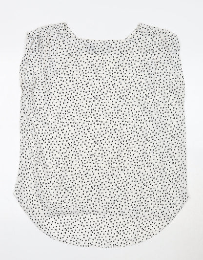 Womens UK Size 14 Glassons White Basic Tank