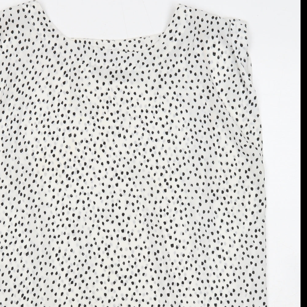 Womens UK Size 14 Glassons White Basic Tank