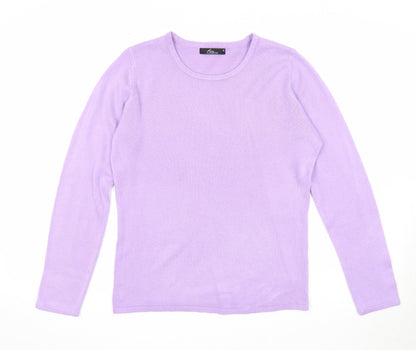 Womens UK Size XS Bonmarché Purple Pullover Jumper