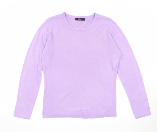 Womens UK Size XS Bonmarché Purple Pullover Jumper