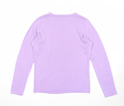 Womens UK Size XS Bonmarché Purple Pullover Jumper