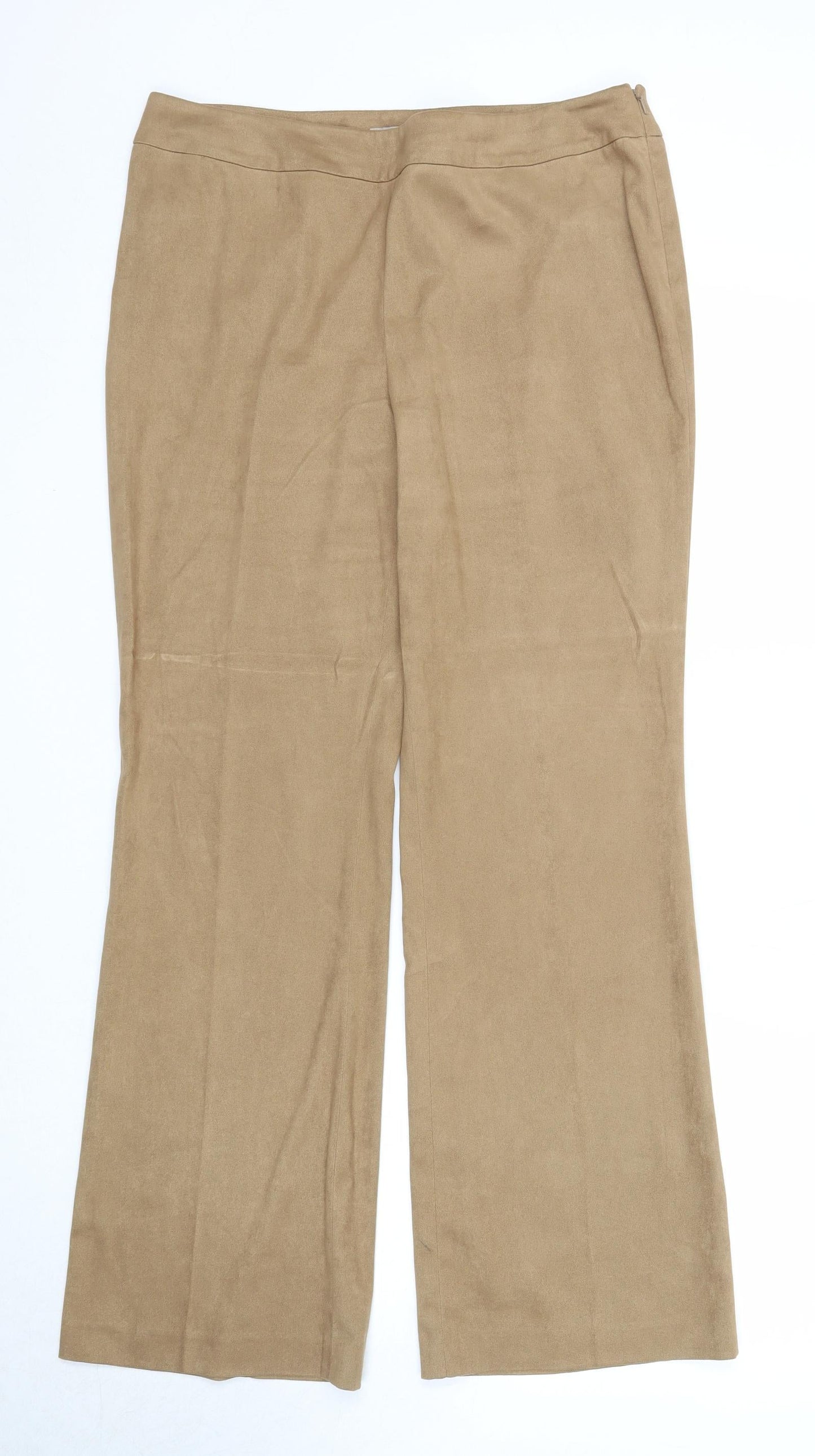 Womens UK Size 14 NEXT Regular Fit  Beige Trousers
