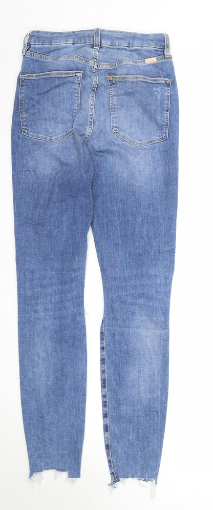 Womens UK Size 27 in H&M Regular Fit Skinny Blue Jeans