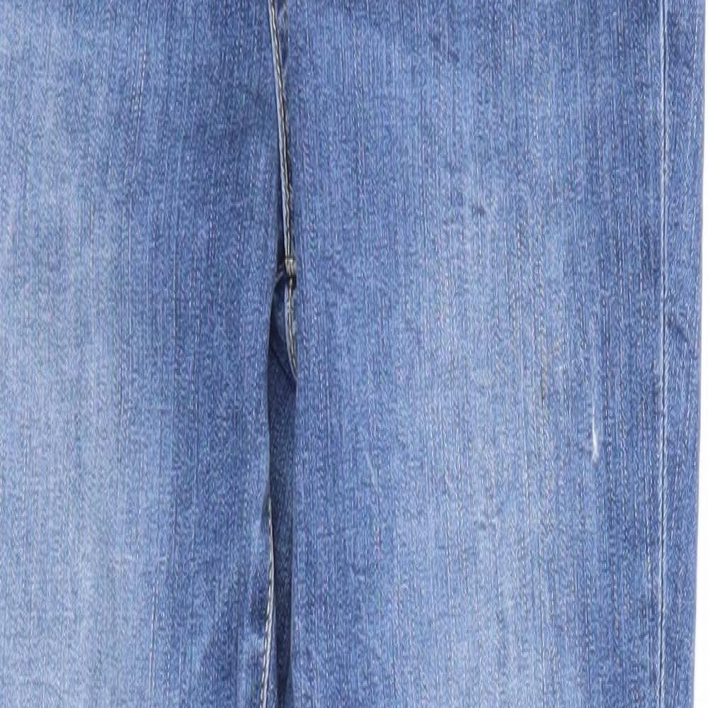 Womens UK Size 27 in H&M Regular Fit Skinny Blue Jeans