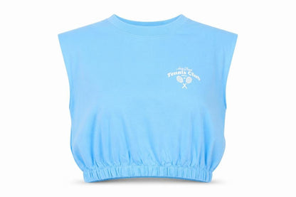 Womens UK Size M Divided by H&M Blue Basic Tank