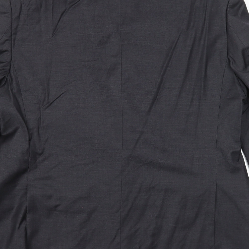 Autograph Mens Black Wool Jacket Suit Jacket Size 44 Regular