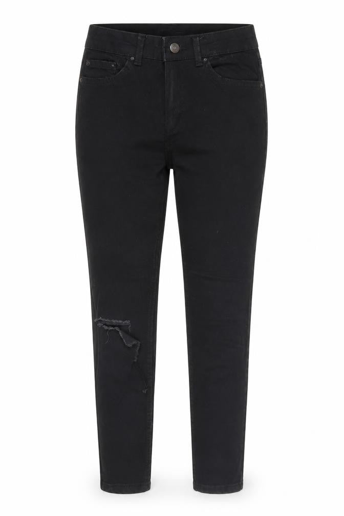 Womens UK Size 8 Bershka Regular Fit Skinny Black Jeans